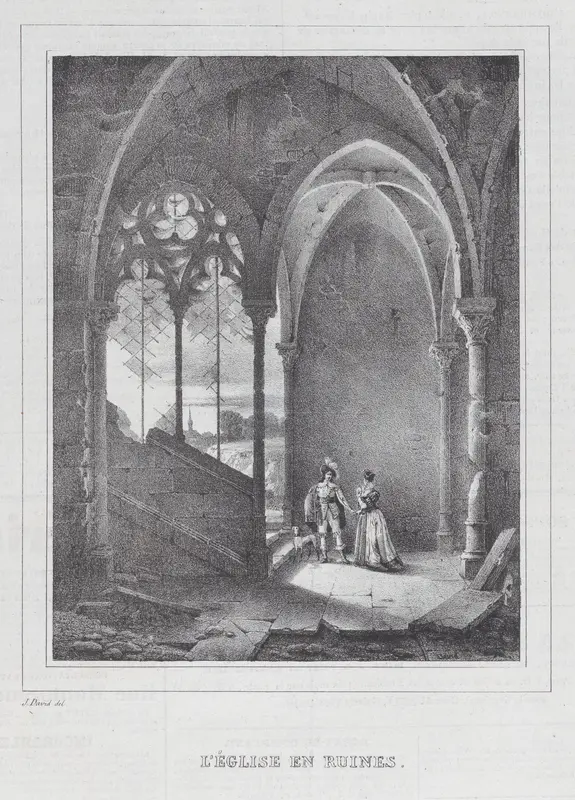 L'Eglise en Ruines Wall Art by Anonymous - High-Resolution Digital Print