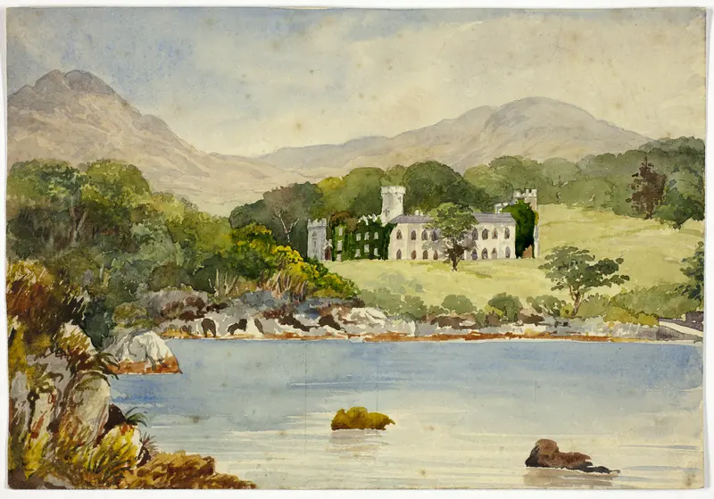 Leitch Castle Wall Art by Style of  William Leighton Leitch - High-Resolution Digital Print