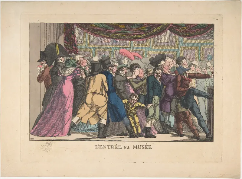 L'Entrée au Musée Wall Art by Anonymous, French, 19th century - High-Resolution Digital Print
