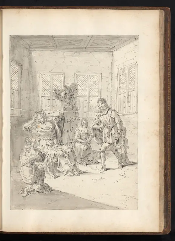 Leonnatus troost de vrouwen die rouwen om Darius III Wall Art by Leonaert Bramer - High-Resolution Digital Print