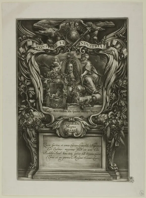 Leopoldo Magno, Caesar I, from Triumphus Novem Saeculorum Imperii Romano Germanici Leopoldo Magno Wall Art by Christoph Elias Heiss - High-Resolution Digital Print