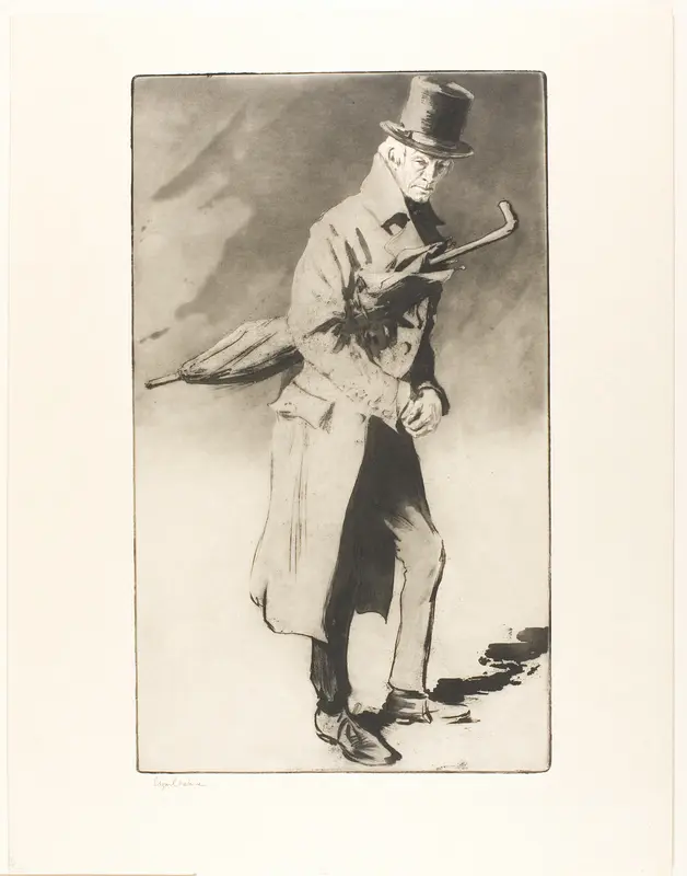 Lerand in the Role of "Rodin" in The Wandering Jew Wall Art by Edgar Chahine - High-Resolution Digital Print