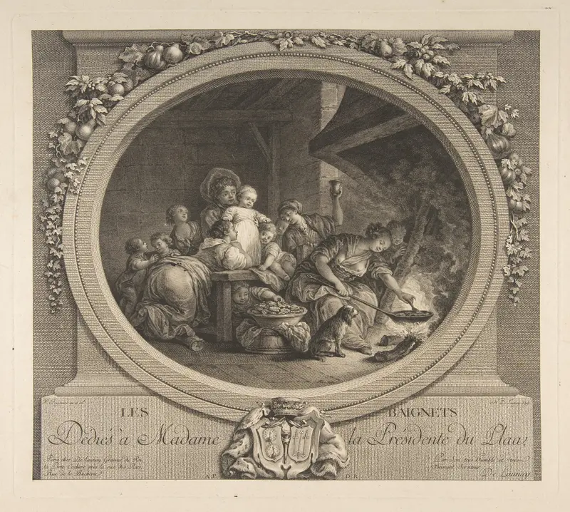 Les Beignets Wall Art by Jean Honoré Fragonard - High-Resolution Digital Print