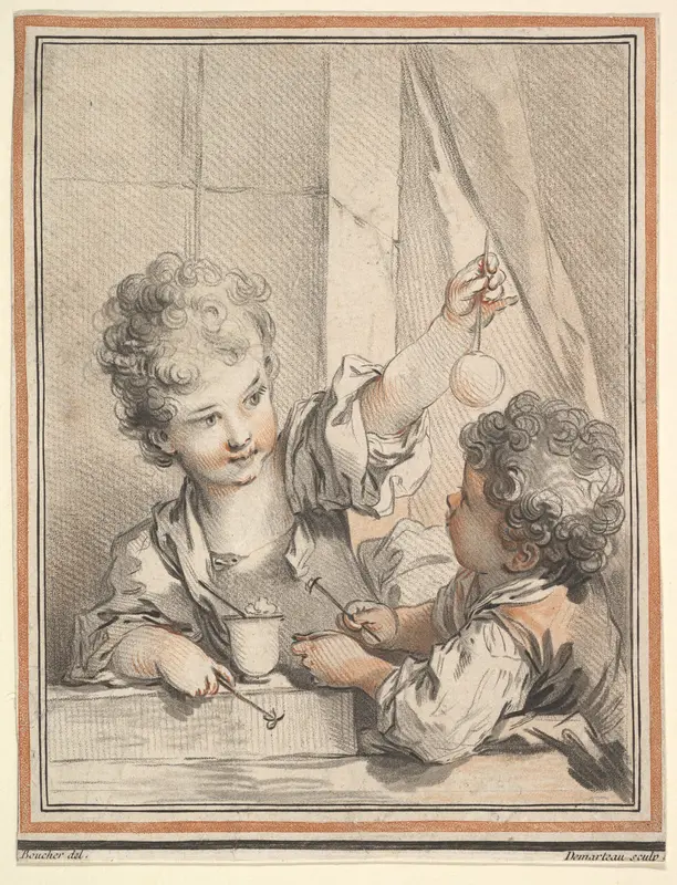 Les Enfants physiciens Wall Art by Gilles Demarteau - High-Resolution Digital Print