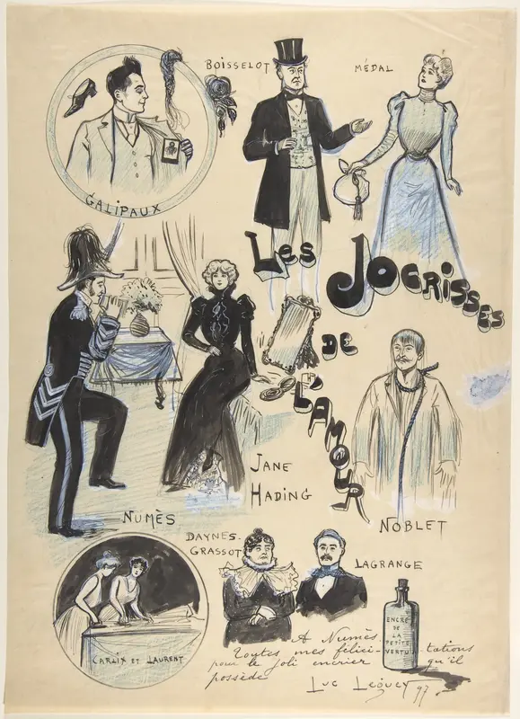 Les Jocrisses de L'Amour Wall Art by Luc Leguey - High-Resolution Digital Print
