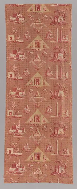Les Monuments d'Egypte (The Monuments of Egypt) (Furnishing Fabric)