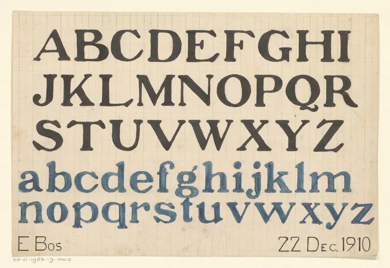 Letterontwerp Wall Art by unknown - High-Resolution Digital Print