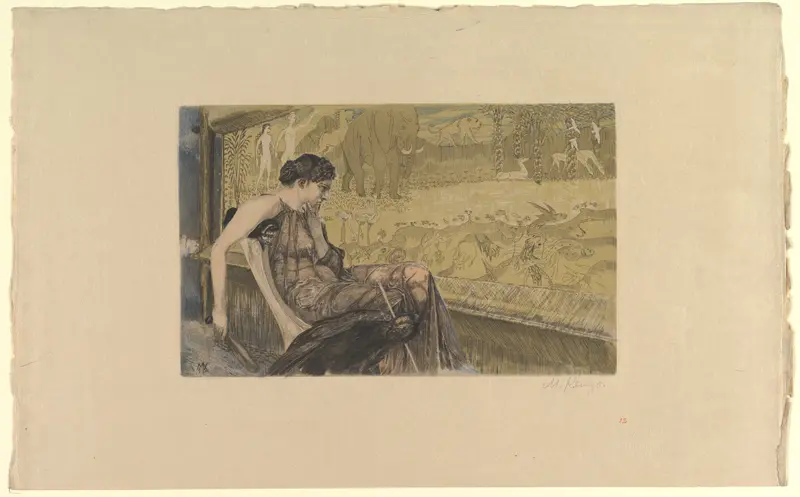 Leuckart Certificate (Penelope) Wall Art by Max Klinger - High-Resolution Digital Print