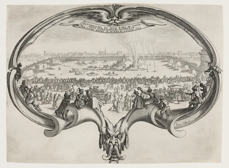 L'Eventail (The Fan) Wall Art by Jacques Callot - High-Resolution Digital Print
