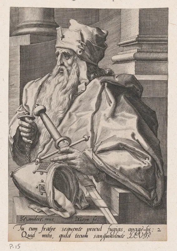 Levi, from The Twelve Sons of Jacob Wall Art by Jacques de Gheyn II - High-Resolution Digital Print