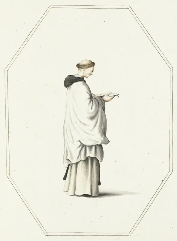 Lezende broeder Wall Art by Gesina ter Borch - High-Resolution Digital Print