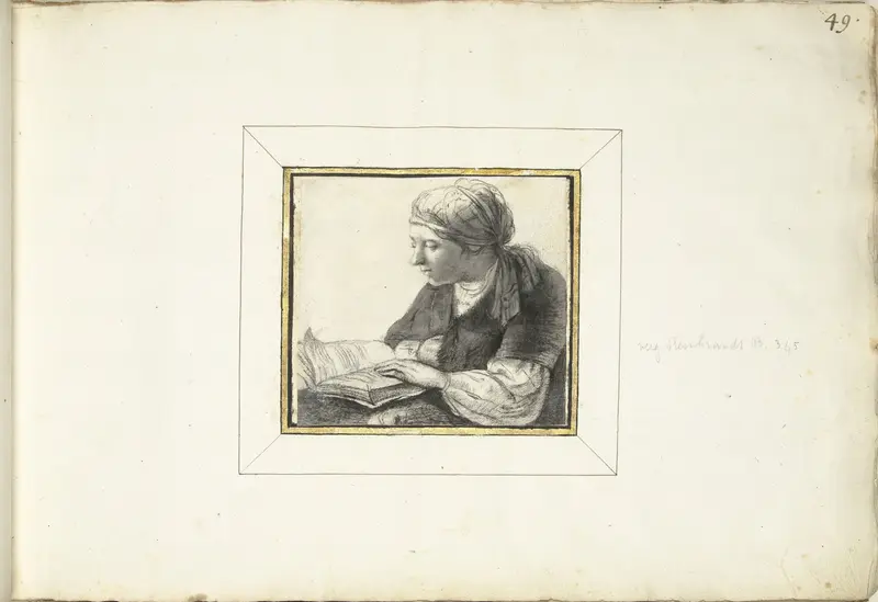Lezende vrouw Wall Art by Moses ter Borch - High-Resolution Digital Print