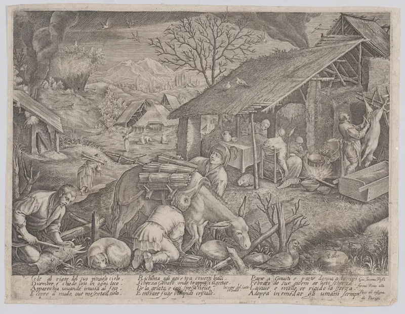 L'Hiver (Winter) Wall Art by Jacques Callot - High-Resolution Digital Print