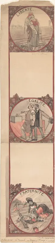 Liberté, Egalité, Fraternité Wall Art by Félicien Rops - High-Resolution Digital Print