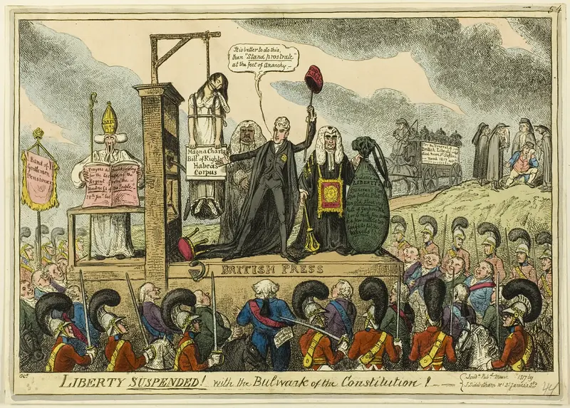 Liberty Suspended! With the Bulwark of the Constitution!