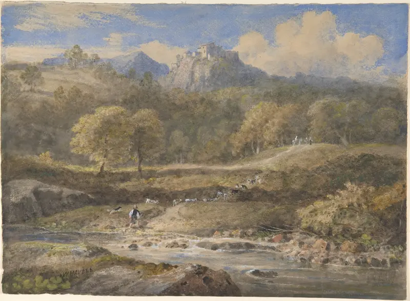 Licenza, near Rome: Horace's Villa Wall Art by William Havell - High-Resolution Digital Print