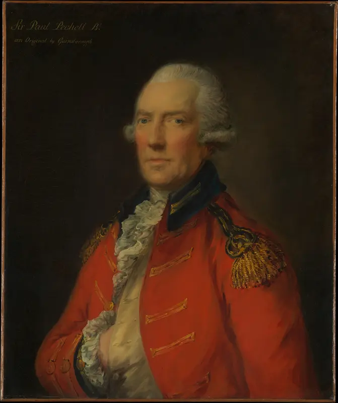 Lieutenant Colonel Paul Pechell (1724–1800) Wall Art by Thomas Gainsborough - High-Resolution Digital Print
