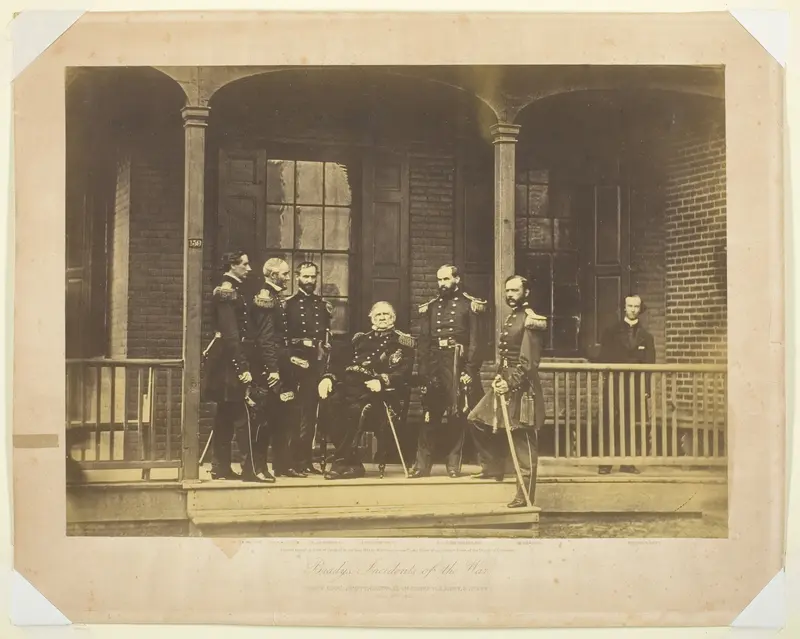 Lieutenant General Scott, General-in-Chief, U.S. Army and Staff Wall Art by Mathew Brady - High-Resolution Digital Print