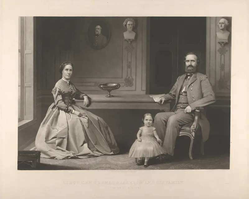 Lieutenant General Thomas J. Jackson and His Family ("Stonewall Jackson") Wall Art by William Sartain - High-Resolution Digital Print