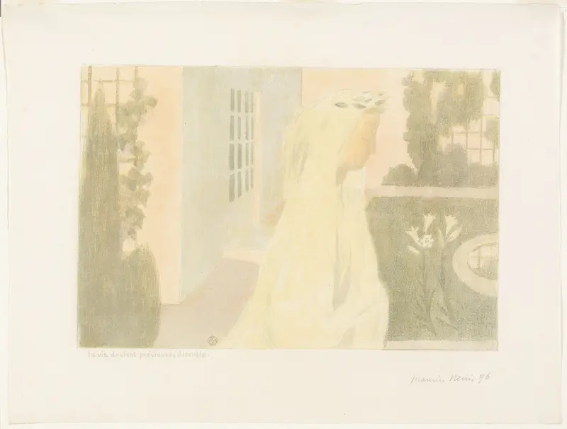 Life Becomes Precious, Discreet, plate eleven from Love Wall Art by Maurice Denis - High-Resolution Digital Print