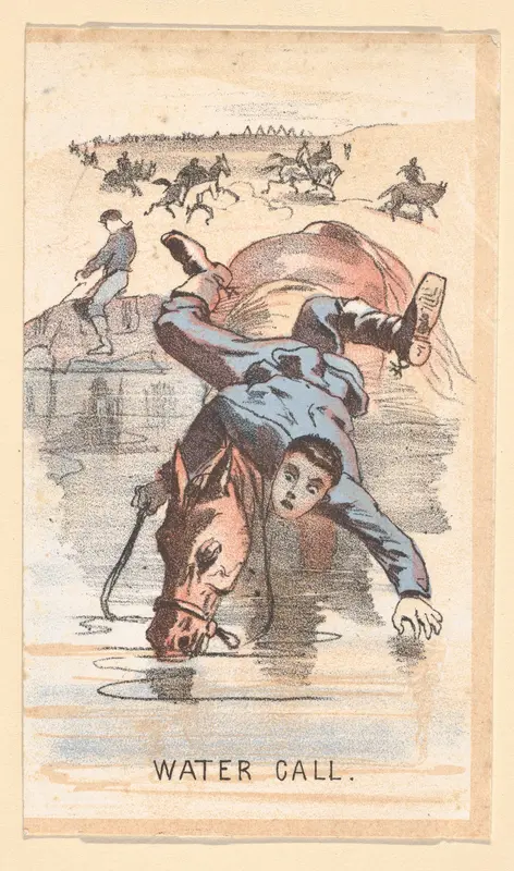 Life in Camp, Part 1: Water Call Wall Art by Winslow Homer - High-Resolution Digital Print