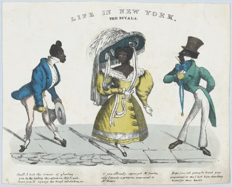 Life in New York. The Rivals Wall Art by W. Harrison Isaacs - High-Resolution Digital Print