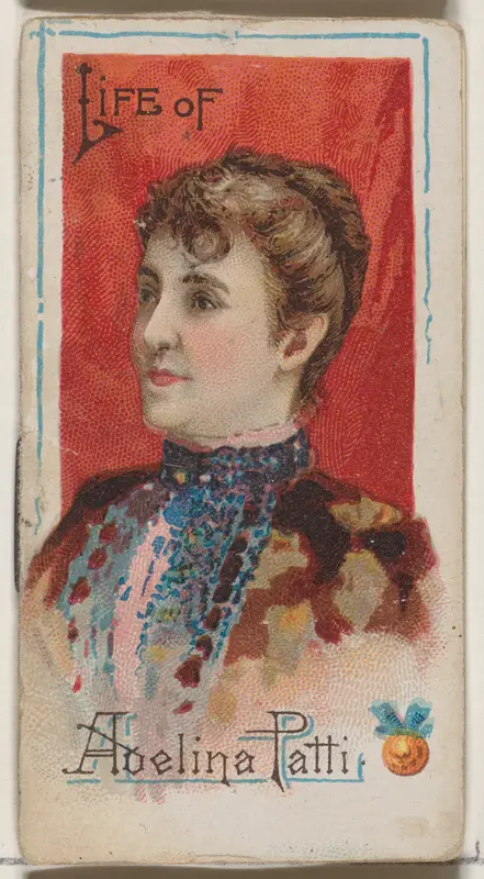 Life of Adelina Patti-Nicolini, from the Histories of Poor Boys and Famous People series of booklets (N79) for Duke brand cigarettes Wall Art by W. Duke, Sons & Co. - High-Resolution Digital Print