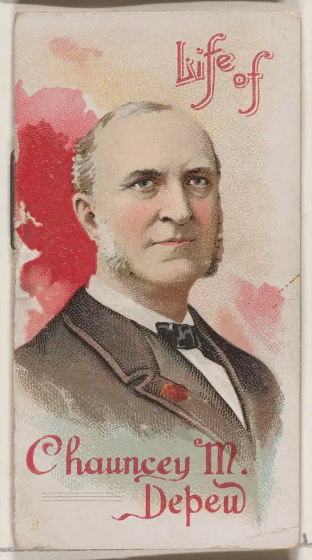 Life of Chauncey Mitchell Depew, from the Histories of Poor Boys and Famous People series of booklets (N79) for Duke brand cigarettes Wall Art by W. Duke, Sons & Co. - High-Resolution Digital Print