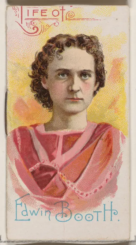 Life of Edwin Booth, from the Histories of Poor Boys and Famous People series of booklets (N79) for Duke brand cigarettes Wall Art by W. Duke, Sons & Co. - High-Resolution Digital Print