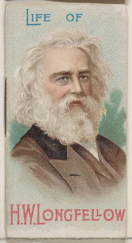 Life of Henry Wadsworth Longfellow, from the Histories of Poor Boys and Famous People series of booklets (N79) for Duke brand cigarettes Wall Art by W. Duke, Sons & Co. - High-Resolution Digital Print