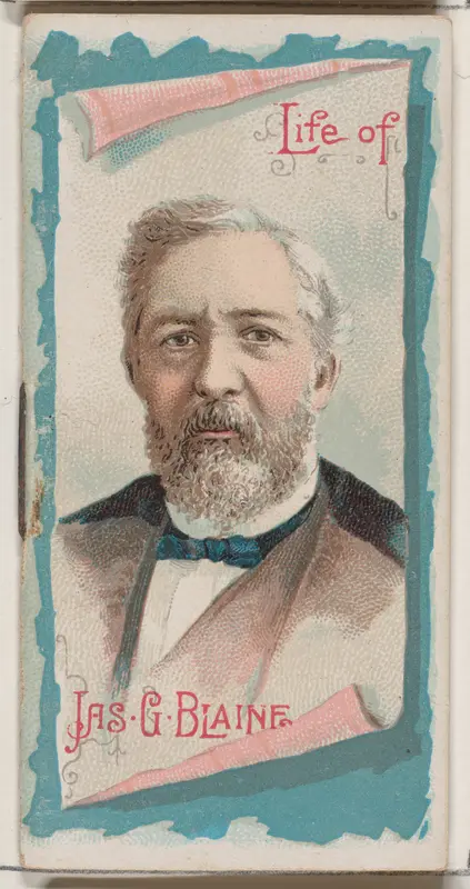 Life of James Gillespie Blaine, from the Histories of Poor Boys and Famous People series of booklets (N79) for Duke brand cigarettes Wall Art by W. Duke, Sons & Co. - High-Resolution Digital Print