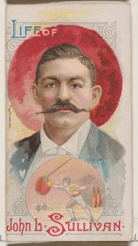 Life of John Lawrence Sullivan, from the Histories of Poor Boys and Famous People series of booklets (N79) for Duke brand cigarettes Wall Art by W. Duke, Sons & Co. - High-Resolution Digital Print