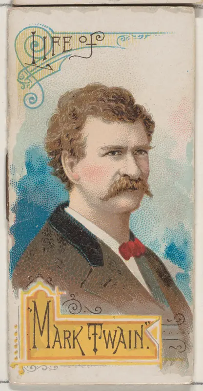 Life of Mark Twain, from the Histories of Poor Boys and Famous People series of booklets (N79) for Duke brand cigarettes Wall Art by W. Duke, Sons & Co. - High-Resolution Digital Print