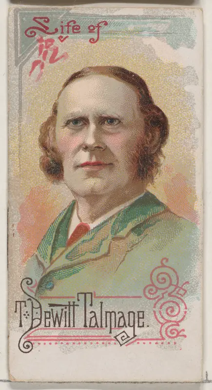 Life of Reverend T. De Witt Talmage, from the Histories of Poor Boys and Famous People series of booklets (N79) for Duke brand cigarettes Wall Art by W. Duke, Sons & Co. - High-Resolution Digital Print