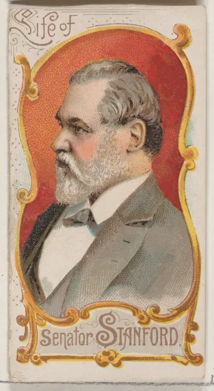 Life of Senator Leland Stanford, from the Histories of Poor Boys and Famous People series of booklets (N79) for Duke brand cigarettes Wall Art by W. Duke, Sons & Co. - High-Resolution Digital Print