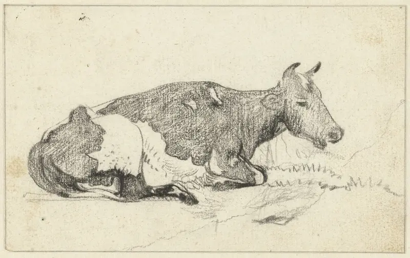 Liggende koe, naar rechts Wall Art by Pieter Gerardus van Os - High-Resolution Digital Print