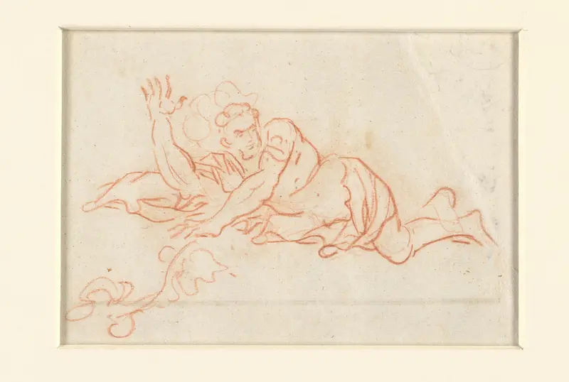 Liggende (mythologische) mansfiguur Wall Art by Unknown - High-Resolution Digital Print