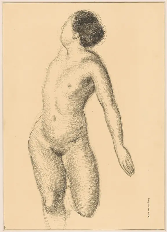 Liggende naakte vrouw Wall Art by Unknown - High-Resolution Digital Print