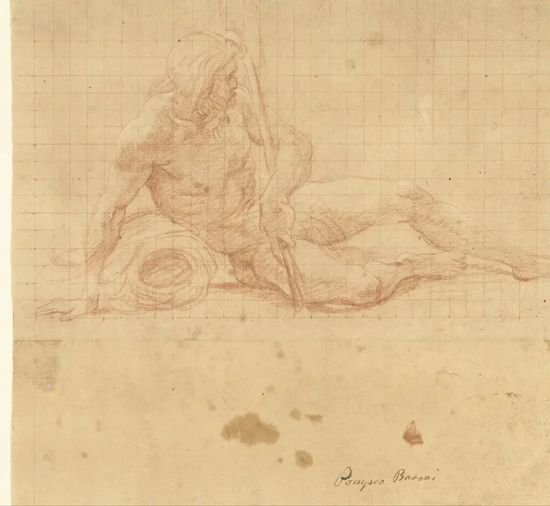 Liggende riviergod Wall Art by Pompeo Batoni - High-Resolution Digital Print