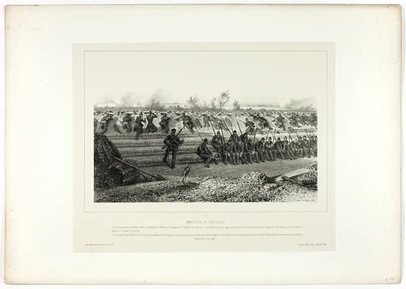 Light infantry ambush, from Souvenirs d’Italie: Expédition de Rome