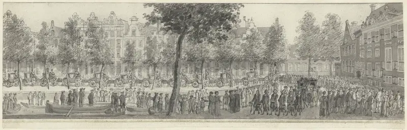 Lijkstatie van Wolter J.G. baron Bentinck, Amsterdam 28 augustus 1781 Wall Art by Simon Fokke - High-Resolution Digital Print
