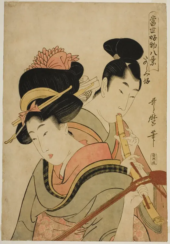 Likes Enjoying Herself (Tanoshimizuki), from the series "Eight Views of Favorite Things of Today (Tosei kobutsu hakkei)"