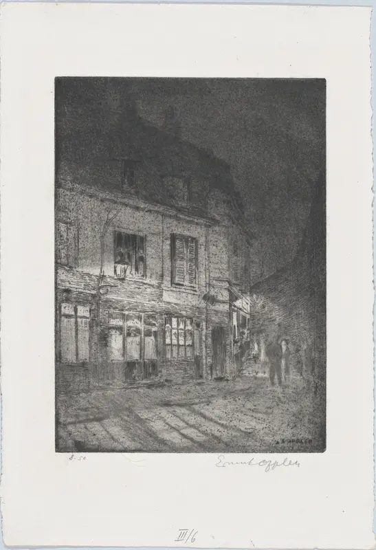 Lille: Liebesgässchen Wall Art by Ernst Oppler - High-Resolution Digital Print