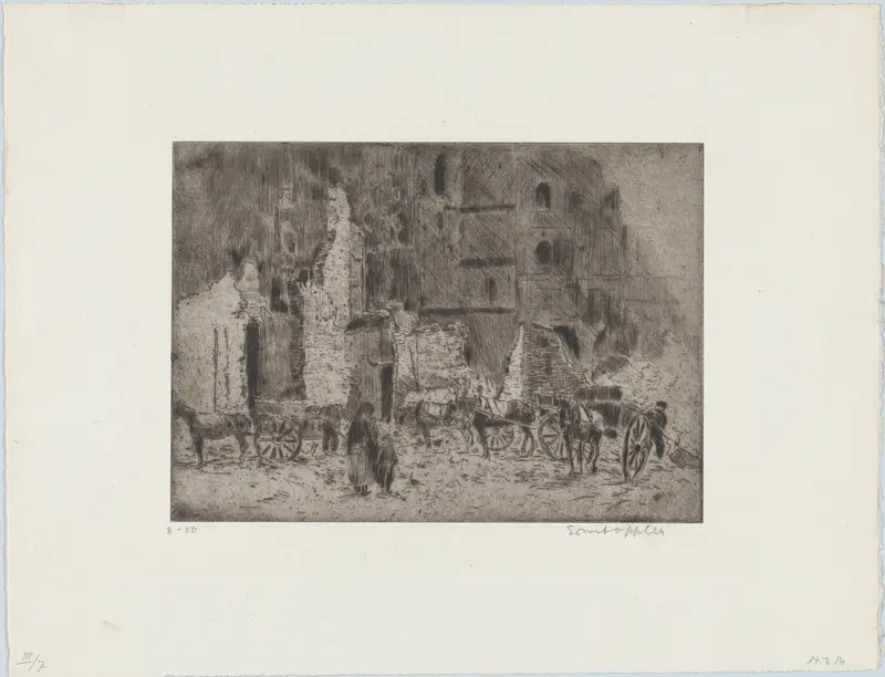 Lille: Ruine Wall Art by Ernst Oppler - High-Resolution Digital Print