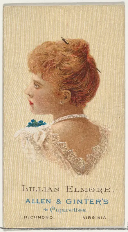 Lillian Elmore, from World's Beauties, Series 2 (N27) for Allen & Ginter Cigarettes Wall Art by Allen & Ginter - High-Resolution Digital Print