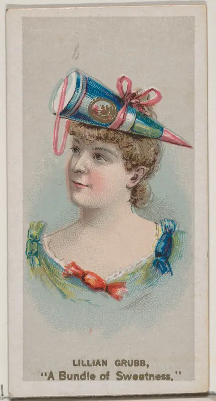 Lillian Grubb as "A Bundle of Sweetness," from the series Fancy Dress Ball Costumes (N73) for Duke brand cigarettes Wall Art by W. Duke, Sons & Co. - High-Resolution Digital Print