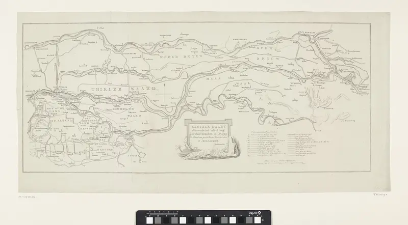 Liniale Kaart dienende tot inlichting der doorbraaken in Ao. 1799 Wall Art by anonymous - High-Resolution Digital Print
