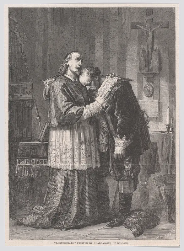 L'Innominato, from "Illustrated London News" Wall Art by William Luson Thomas - High-Resolution Digital Print