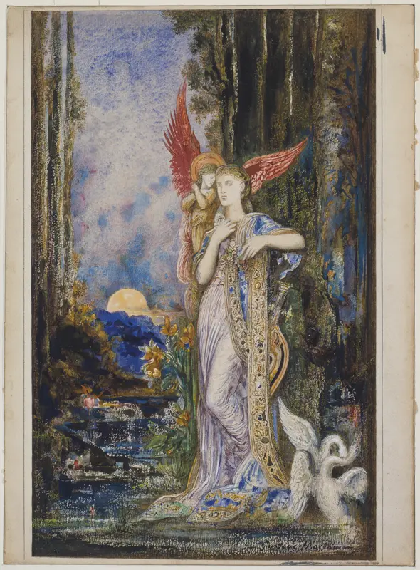 L'Inspiration Wall Art by Gustave Moreau - High-Resolution Digital Print