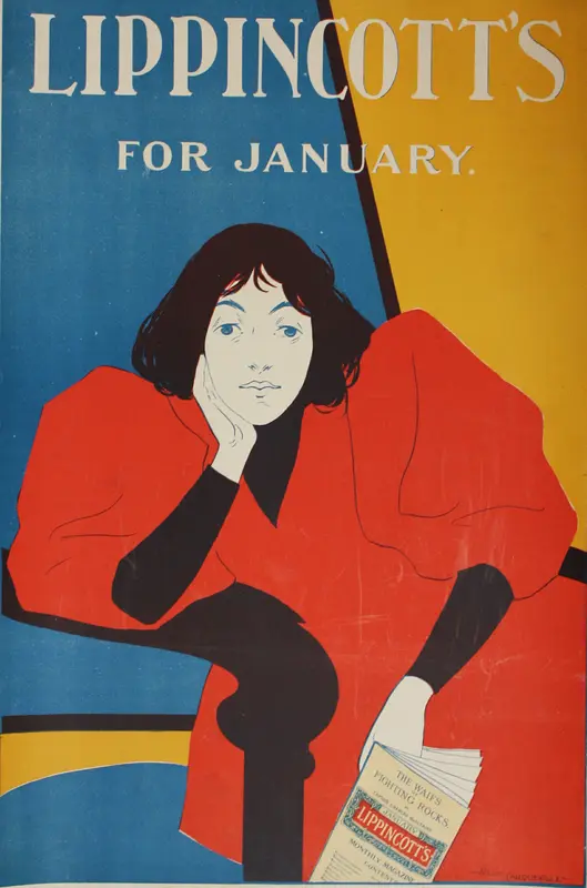 Lippincott's for January Wall Art by Will Carqueville - High-Resolution Digital Print